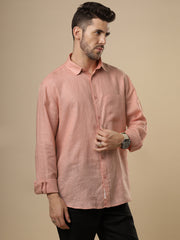 Rangmanch - Coral Linen Shirt