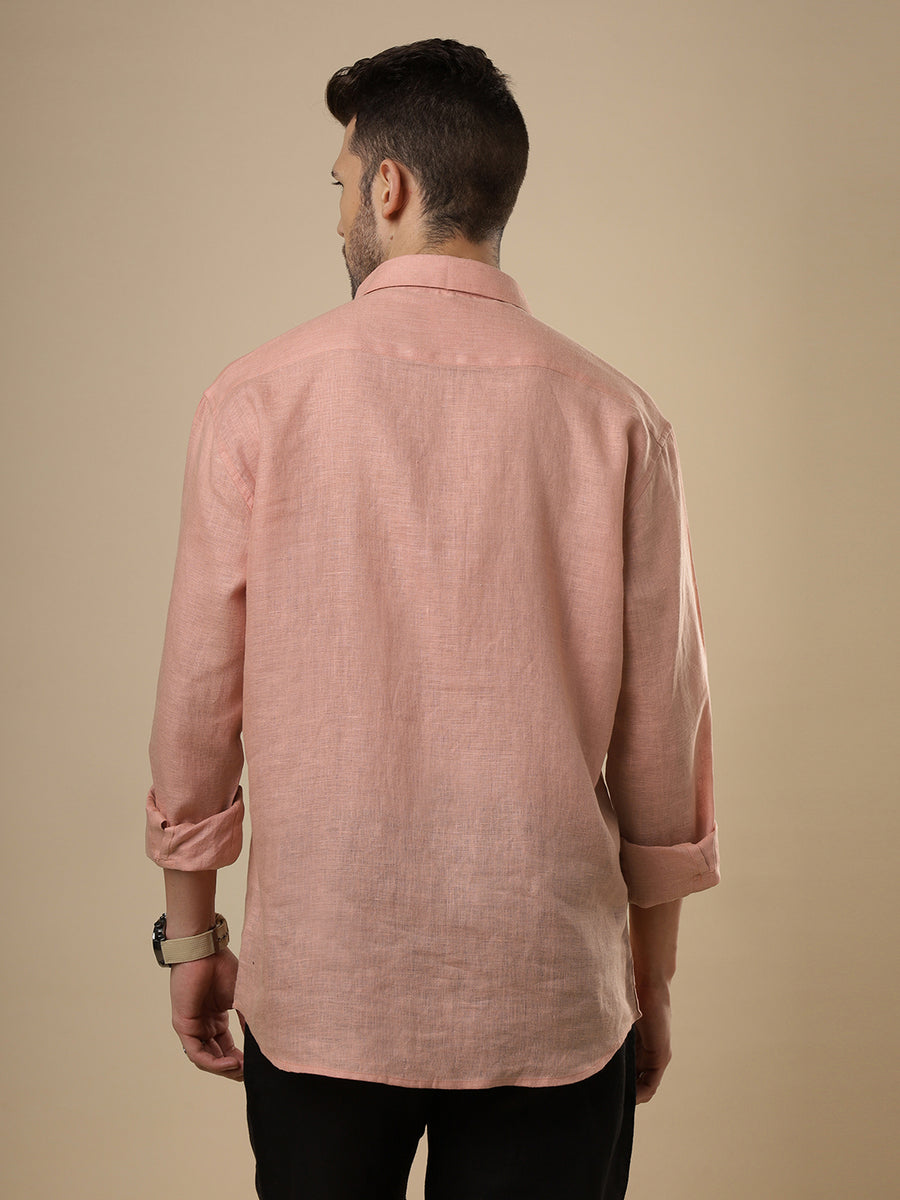 Rangmanch - Coral Linen Shirt