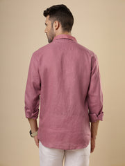 Rangmanch - Charm Pink Linen Shirt