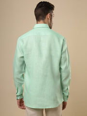 Rangmanch - Mint Green Linen Shirt