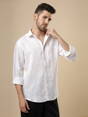 Rangmanch - White Linen Shirt