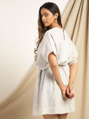 Megh - Natural Short Dress