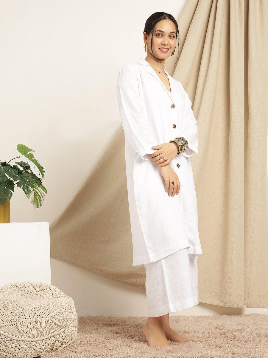 Frost White Comfort Kurta