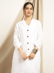 Frost White Comfort Kurta