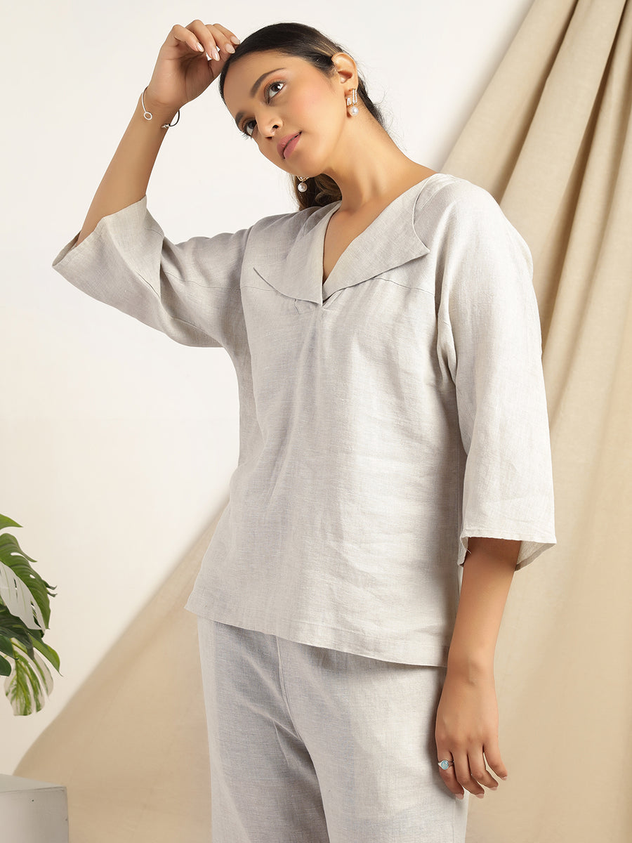 Pearl- Natural Color Comfort Co-ord Set