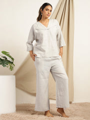 Pearl- Natural Color Comfort Co-ord Set