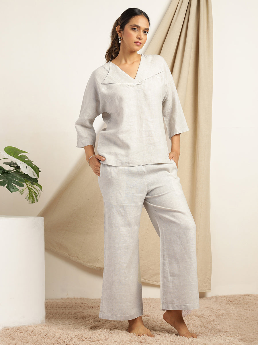 Pearl- Natural Color Comfort Co-ord Set