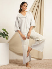 Pearl- Natural Color Comfort Co-ord Set