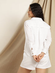 Quartz - White Comfort Shirt