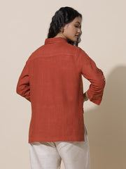 Rose - Rust High Low Shirt