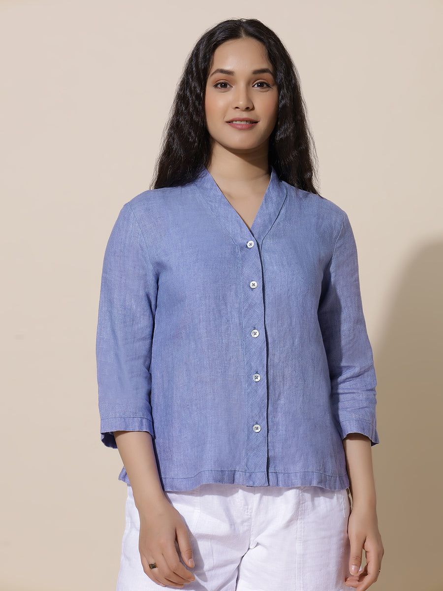 Iris - Light Cobalt Blue Shirt