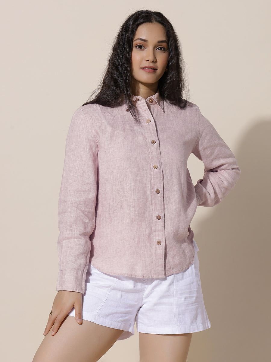 Marigold - Pale pink shirt