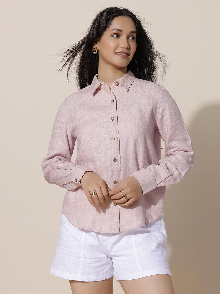 Marigold - Pale pink shirt