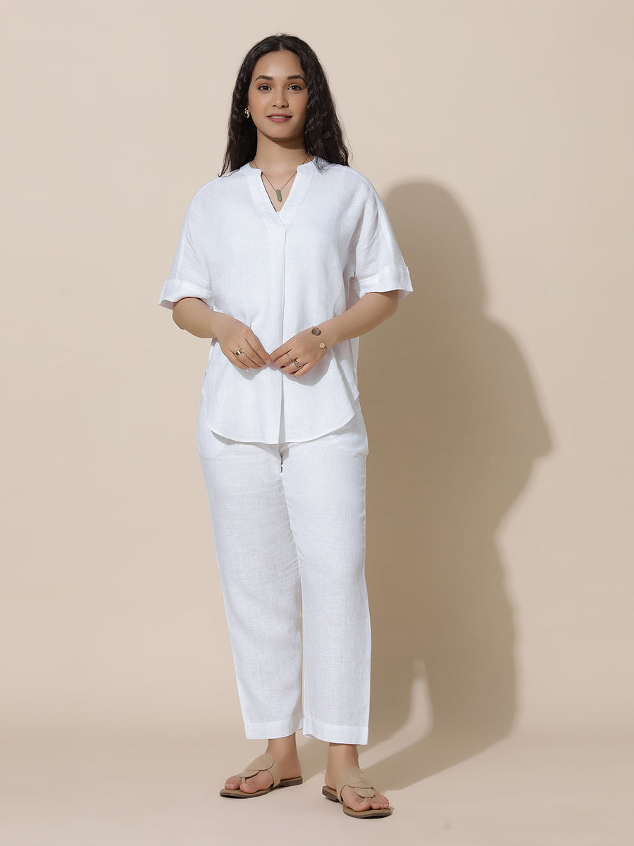 Beryl- White Comfort Co-ord Set