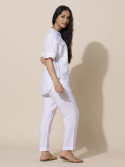 Beryl- White Comfort Co-ord Set