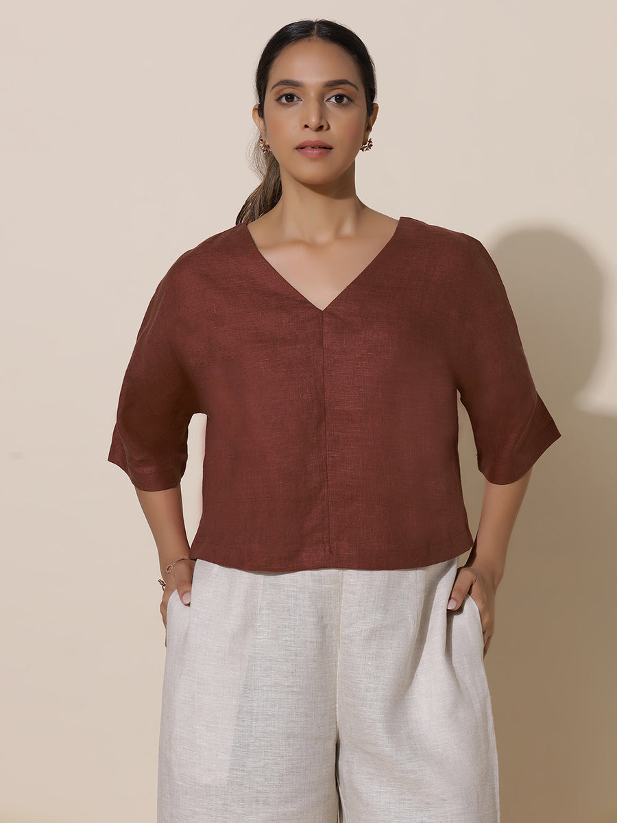 Clover Bright Maroon Top