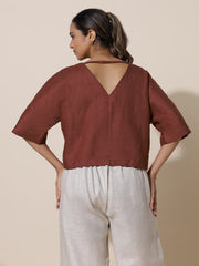 Clover Bright Maroon Top