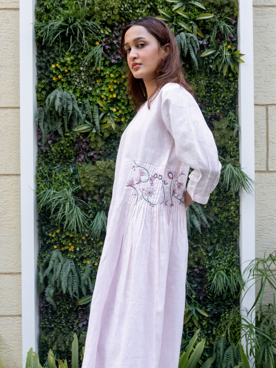 Veya Hand-Embroidered Dress