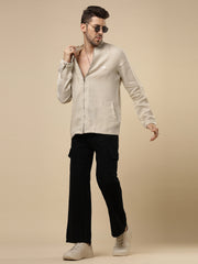 Gulmohar - Natural  Linen Jacket