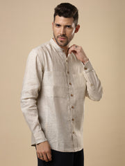 Gulmohar - Natural Linen Shirt