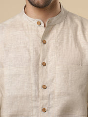 Gulmohar - Natural Linen Shirt