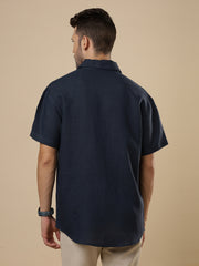 Sattva - Navy Linen Shirt