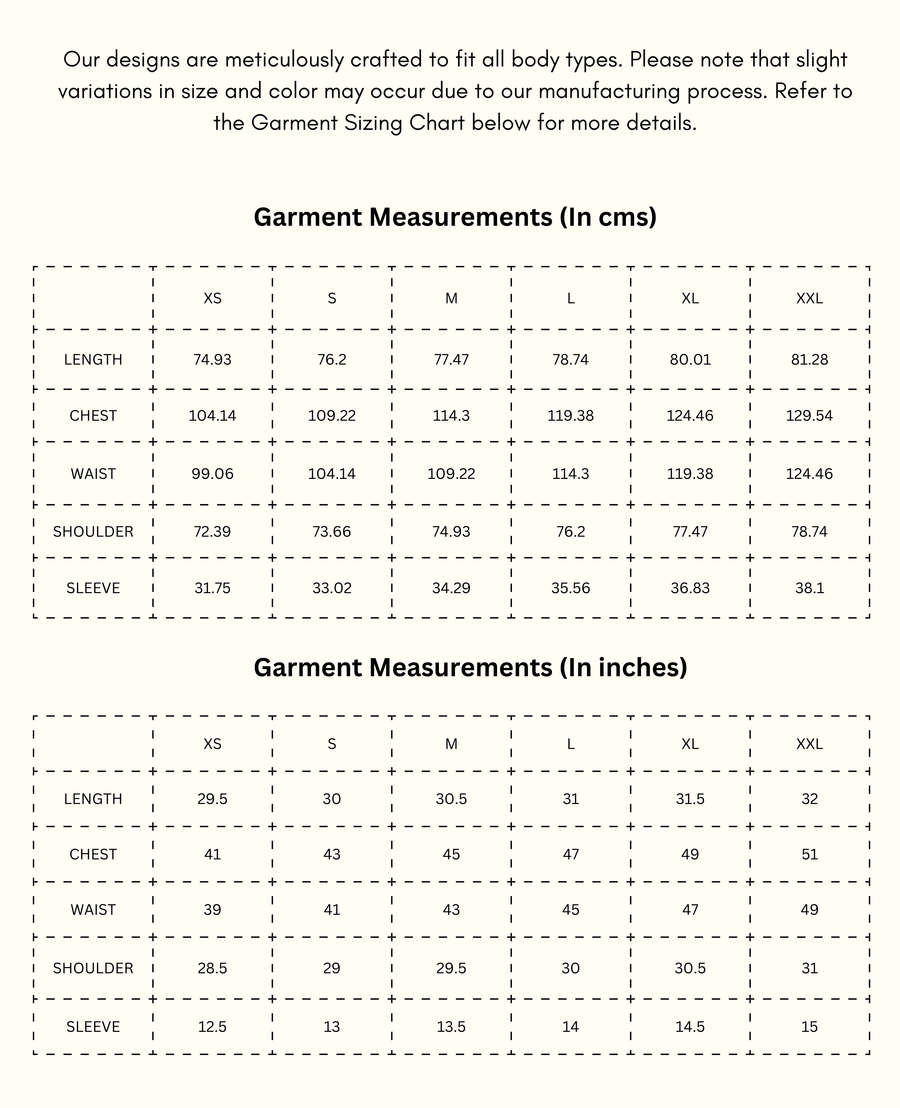 Geranium- Blush Pink Top size chart