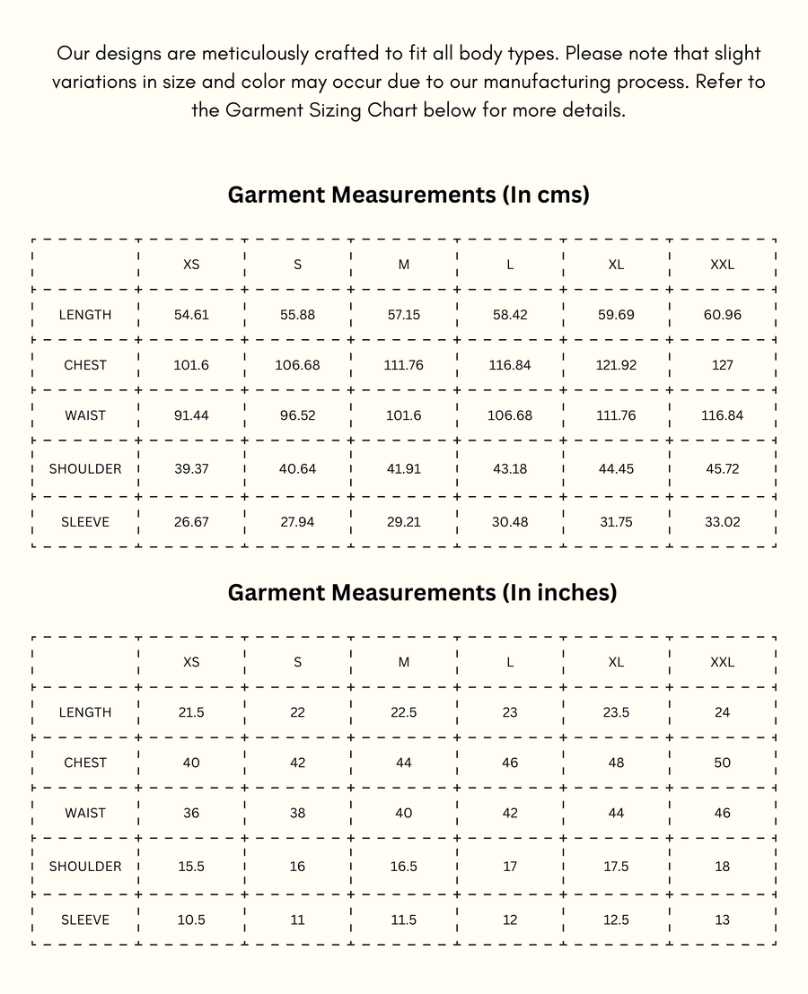 Pink Sapphire - Pale Pink Comfort Top size chart